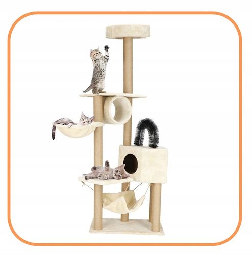 DRAPAK DLA KOTA KOTÓW WYSOKI DUŻY WIEŻA LEGOWISKO DOMEK 7 POZIOMÓW SŁUPEK na Arena.pl