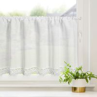 Firana gotowa zazdrostka na taśmie CLARIE 150x60 Eurofirany biały