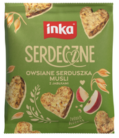 Inka Serdeczne Owsiane serduszka musli z jabłkami 50 g