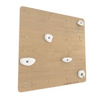 ścianka wspinaczkowa kwadrat 1 drewno - chwyty białe