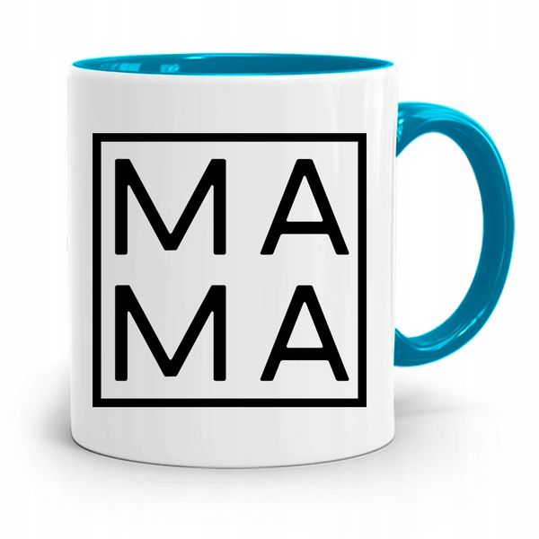 Kubek Błękitny Dla Mamy Matki Mama Prezent Z Nadrukiem Ze Zdjęciem zdjęcie 1