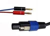 2X Kabel głośnikowy KLOTZ 2,5mm2 SPEAKON - 2xW3 banan - 1m