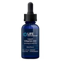 LIFE EXTENSION Witamina D3 2000 IU - miętowa (29,57 ml)
