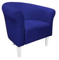 Fotel Milo Mikrofaza 15 chabrowy nogi 20 białe