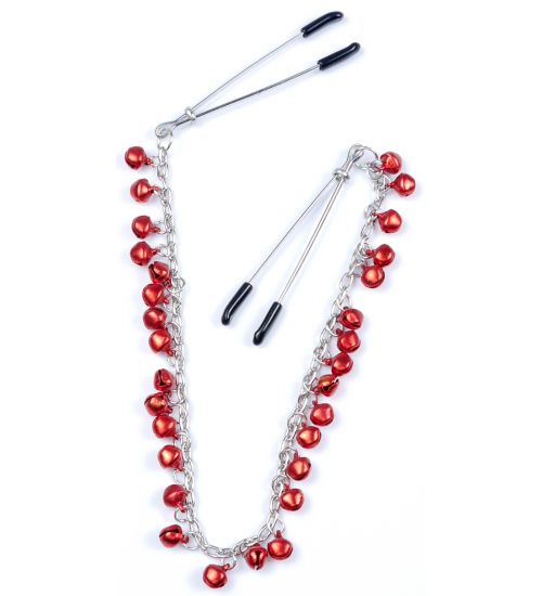 Klamry czerwone koraliki zdjęcie 3