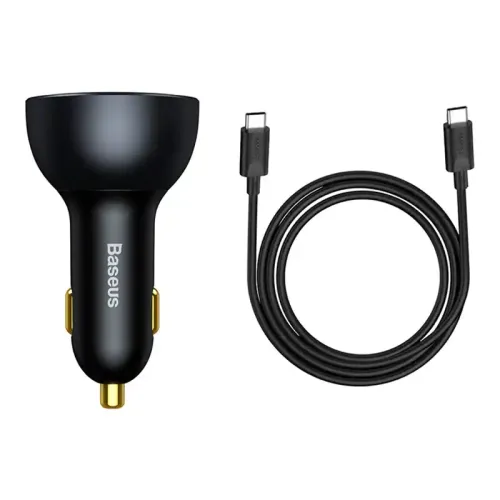 ładowarka samochodowa baseus qualcomm, usb, 2x usb-c, 160w (szara) na Arena.pl