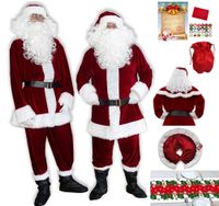 AKSAMIT STRÓJ MIKOŁAJA BURGUND ETOLA SAKWA na CUKIERKI BIEŻNIK na STÓŁ 12el