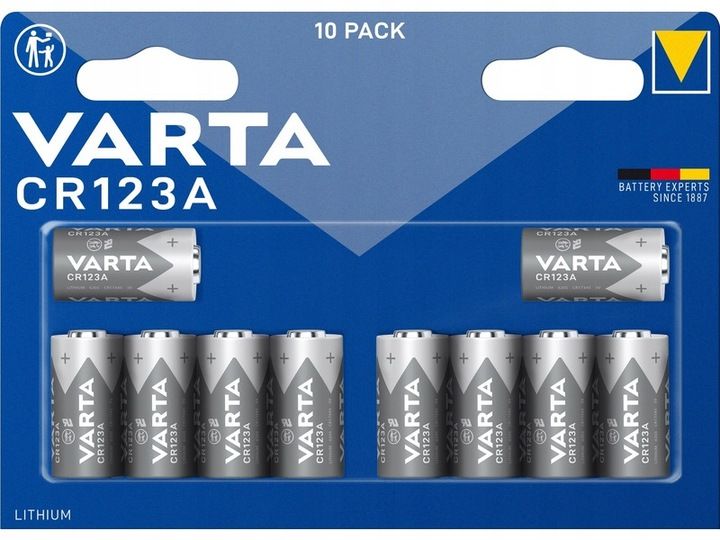 Baterie CR123A VARTA (10 szt.) zdjęcie 1