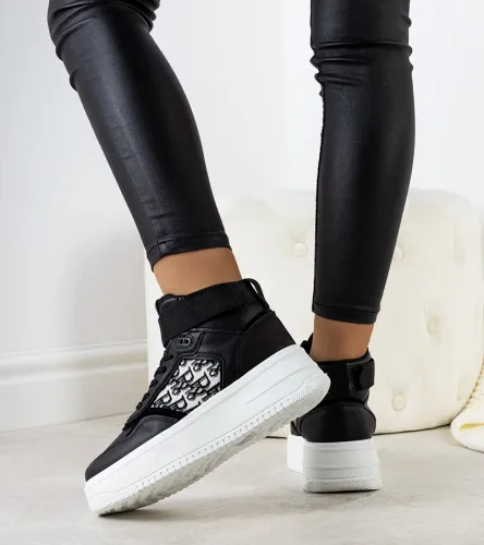 Czarne sneakersy za kostkę Adolis 41 na Arena.pl