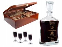 Grawerowana KARAFKA na Prezent Urodziny 30 40 50