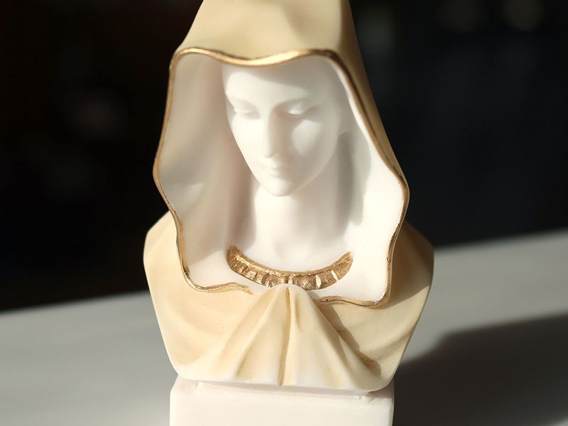 Popiersie Marii -alabaster grecki zdjęcie 3