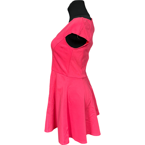 Sukienka Przed Kolano Różowa 38 Wiskoza Nylon Elastan Styl Casual Elegancki na Arena.pl