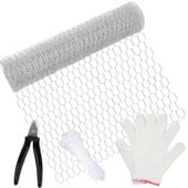 Siatka Sześciokątna Ocynkowana 13 mm 40 cm x 6 m z Cęgami i Akcesoriami