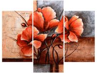 70 90CM OBRAZ 3 ELEM AUTORSKIE MAKI ŚCIENNY PŁÓTNO