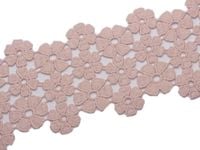 Koronka gipiurowa KB 165 ( 1 mb ) Różowa