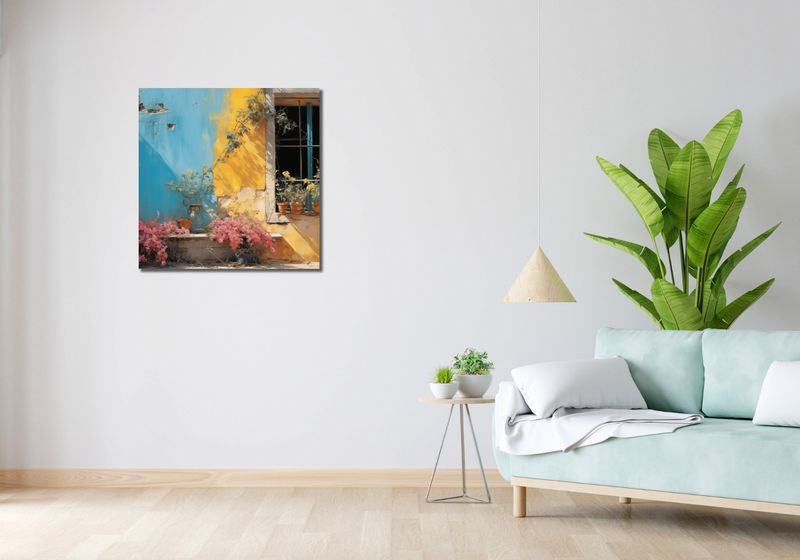 Obraz 70x70cm Słoneczna Ulica zdjęcie 2