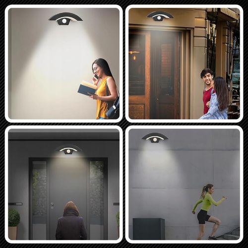 Kinkiet Ścienny Zewnętrzny Lampa Elewacyjna Czujnik Ruchu Zmierzchu 12W na Arena.pl