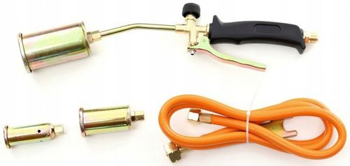 PALNIK GAZOWY DEKARSKI NA GAZ PROPAN-BUTAN Z WĘŻEM NA BUTLE 3 RÓŻNE DYSZE na Arena.pl