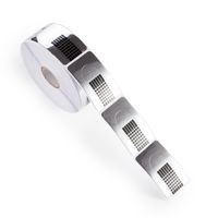 Cosmetics Zone Szablon do żelu, akrylu, paznokci - 500 sztuk - srebrne, wąskie