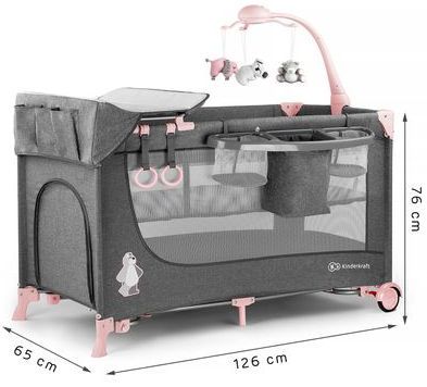 KINDERKRAFT 911264 Łóżeczko JOY na Arena.pl