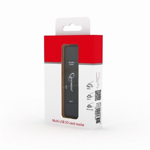 Gembird Czytnik kart multi USB czarny na Arena.pl