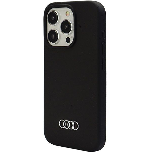 Audi Silicone Case iPhone 15 Pro Max 6.7" czarny/black hardcase zdjęcie 3
