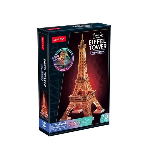 Puzzle 3D Led Wieża Eiffla Wersja Nocna 5348 na Arena.pl