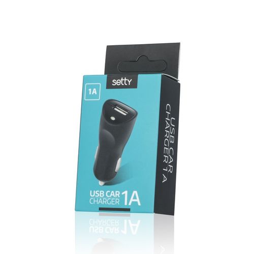 Ładowarka samochodowa SETTY USB 1A czarna na Arena.pl