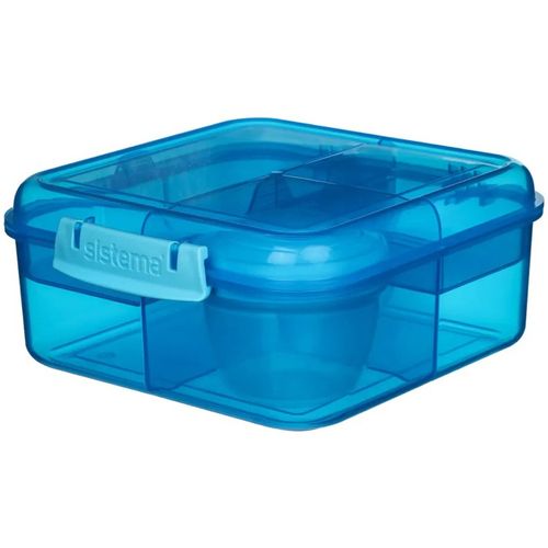 LUNCH BOX ŚNIADANIÓWKA SISTEMA POJEMNIK BOX BENTO 1250ml Z PRZEGRÓDKAMI SOS na Arena.pl