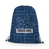 WORKO-PLECAK z Twoim imieniem Niebieska geometria II 069