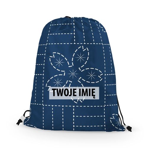 WORKO-PLECAK z Twoim imieniem Niebieska geometria II 069 na Arena.pl