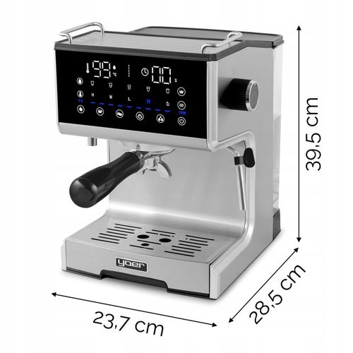 Ciśnieniowy ekspres kolbowy ze spieniaczem Yoer 1350 W 20 bar 15 kaw na Arena.pl