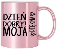 KUBEK RÓŻOWY PREMIUM DLA ŻONY KOLEŻANKI DZIEWCZYNY WALENTYNKI URODZINY