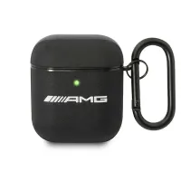 Etui AMG Leather Big Logo na AirPods - czarne