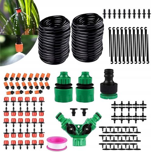 ZESTAW NAWADNIANIA AUTOMATYCZNEGO TRWANIKÓW KWIATÓW OGRODU SZKLARNI KURTYNA na Arena.pl