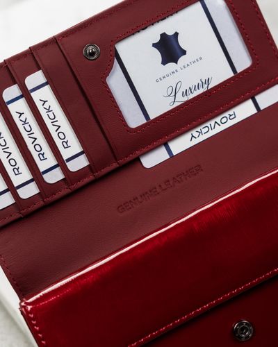 portfel damski skórzany h22-1-sh9-5966 red na Arena.pl