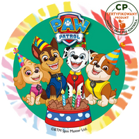 Opłatek na tort Psi Patrol