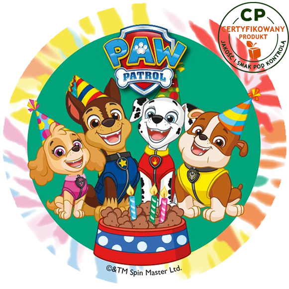 Opłatek na tort Psi Patrol zdjęcie 1