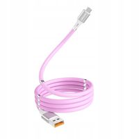 KABEL USB TYP-C DENMEN D11T MAGNETYCZNY różowy