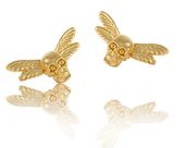 kolczyki skrzydlate czaszki (p11892au)