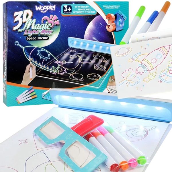 WOOPIE Magiczna Tablica 3D Podświetlenie LED do Rysowania zdjęcie 13