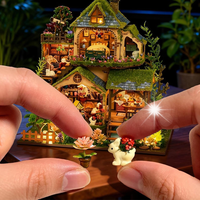DOMEK MINIATUROWY MAGICZNY LAS DIY ZESTAW LED KREATYWNY PREZENT DLA DZIECI