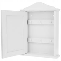 Skrzynka na klucze szafka kasetka wieszak półka BIAŁA