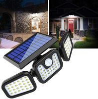 Lampa ścienna solarna LED SMD-74 z czujnikiem ruchu i zmierzchu