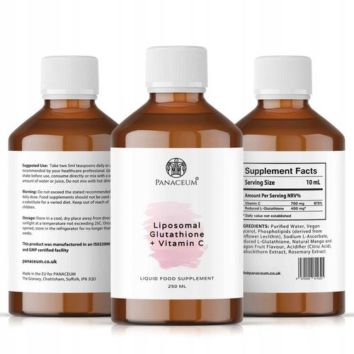 Glutation Liposomalny + Witamina C Panaceum data ważnosci 27.01 Promocja! na Arena.pl
