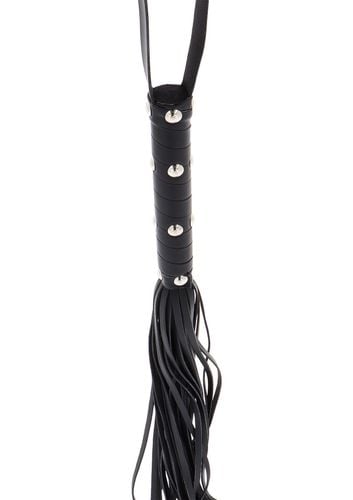 long studded flogger whip black na Arena.pl