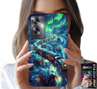ETUI DO OPPO A79 5G - POCIĄG, EKSPRES ŚWIĄTECZNY WZORY + FOLIA