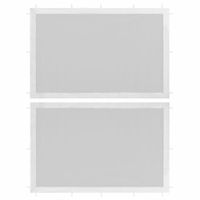 Ścianki boczne do namiotu, 2 szt., siatkowe, białe