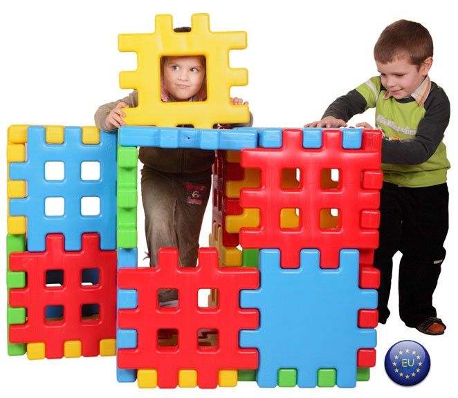 WOOPIE Klocki Edukacyjne Wafle Ogrodzenie Domek zdjęcie 12