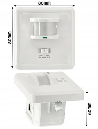 Czujnik ruchu LED do puszki 1200W PR015 na Arena.pl